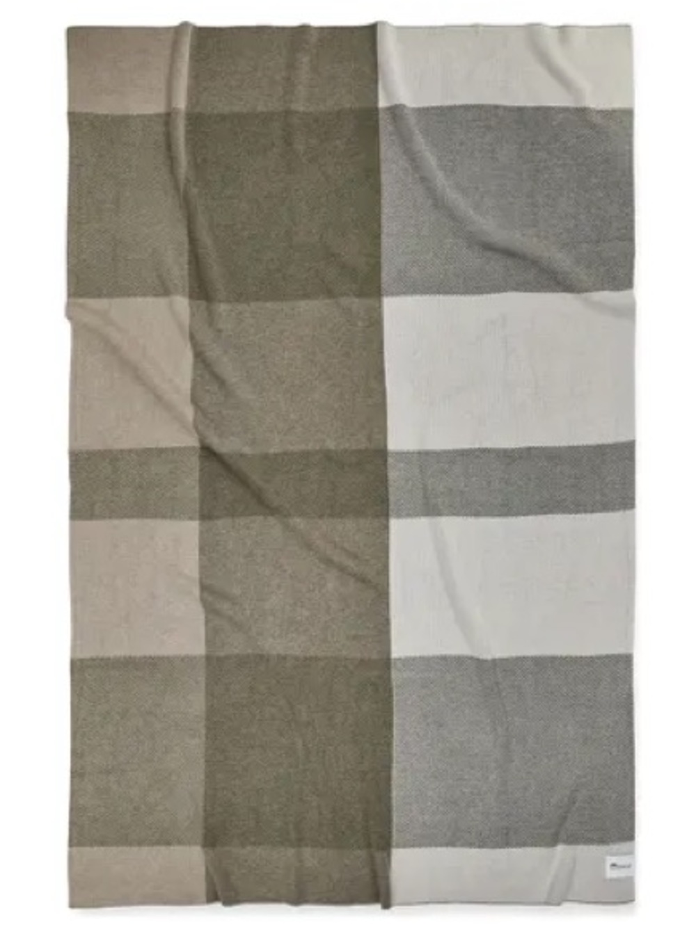 Sunbrella Signature Indoor Outdoor Throw in Estate Plaid Spruce NEW